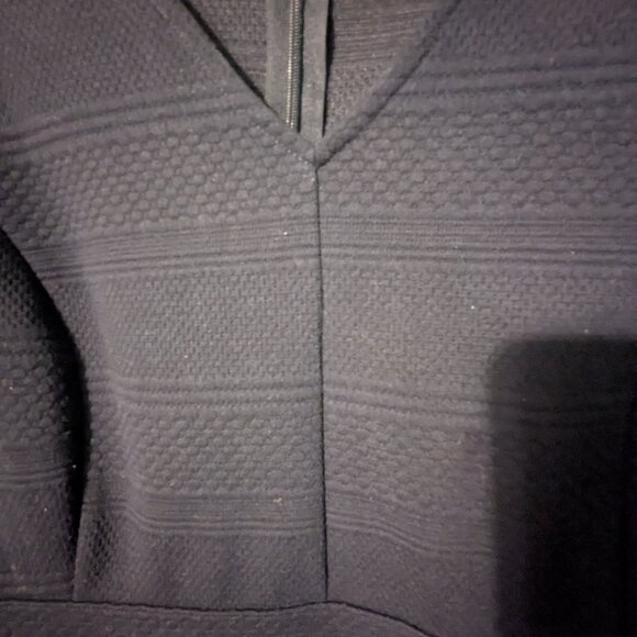 Lane Bryant Navy Blue Textured Dress with Pockets - Picture 8 of 9